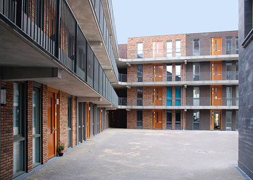 binnenhof op parkeerkelder