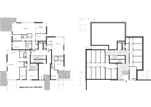 plattegrond begane grond en kelder